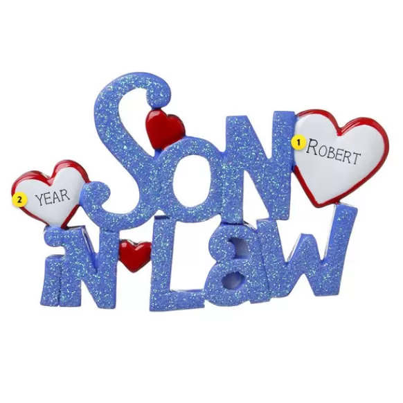 Fashion Personalized Son-In-Law Ornament Family Members