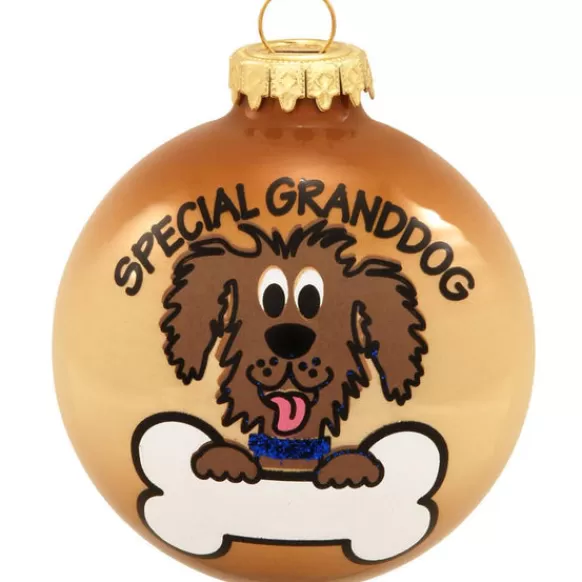 New Bronners Personalized Special Granddog Glass Bulb Ornament