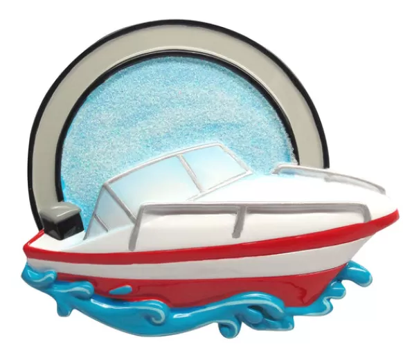 Best PolarX Personalized Speed Boat Ornament