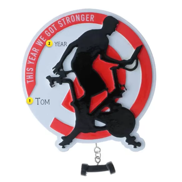 Discount PolarX Personalized Stationary Bike Ornament-Male