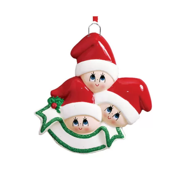 Best Rudolph & Me Personalized Stocking Cap Family Of 3 Ornament