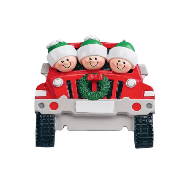 Fashion Rudolph & Me Personalized Suv Family Of 3 Ornament