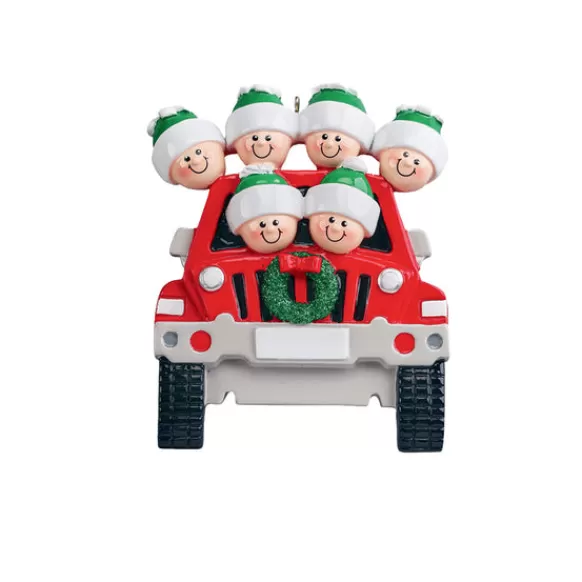 Outlet Rudolph & Me Personalized Suv Family Of 6 Ornament