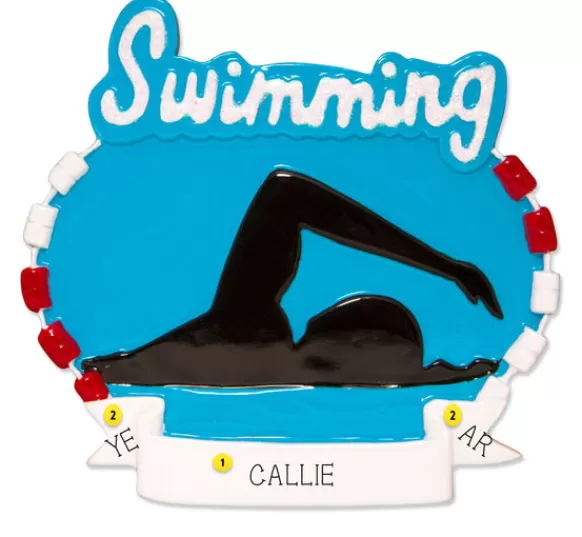 Cheap PolarX Personalized Swimming Ornament