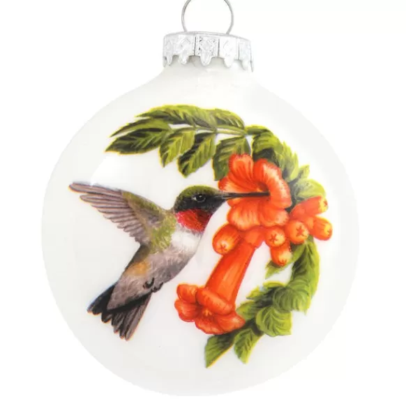 Shop Personalized Symbol Of The Hummingbird Glass Bulb Ornament Inspirational