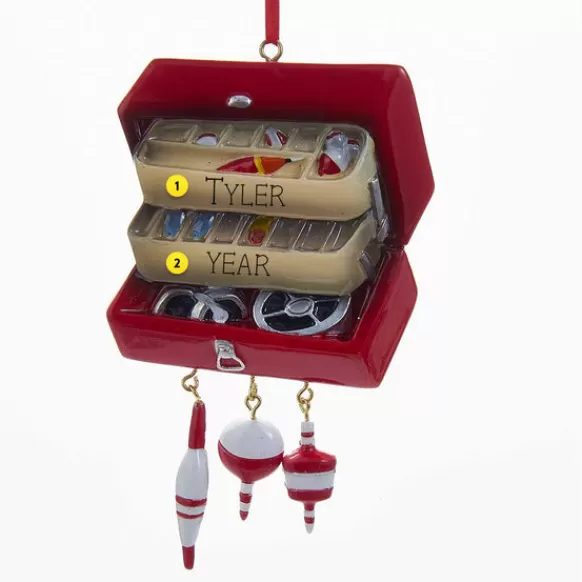 Hot Kurt Adler Personalized Tackle Box Ornament