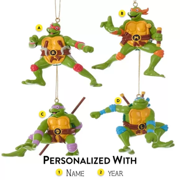 Flash Sale Personalized Teenage Mutant Ninja Turtles© Blow Mold Ornament Licensed Characters