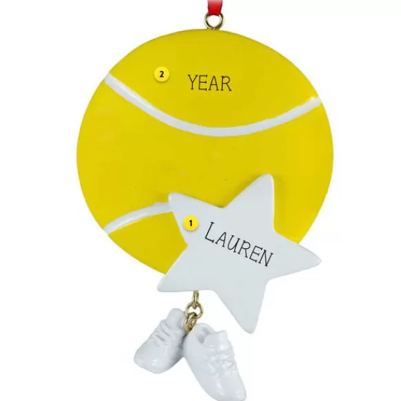 New Rudolph & Me Personalized Tennis Ornament