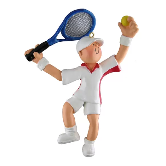 Flash Sale Ornament Central Personalized Tennis Player Ornament - Male