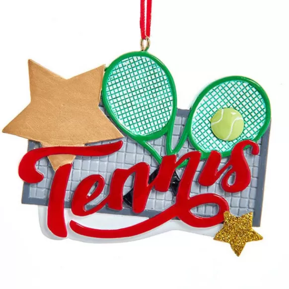 Store Kurt Adler Personalized Tennis With Racquets Ornament