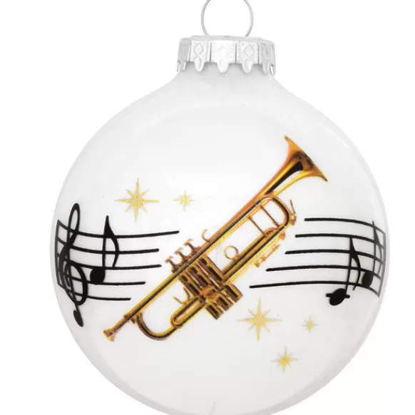 Flash Sale Personalized Trumpet Glass Bulb Ornament Music