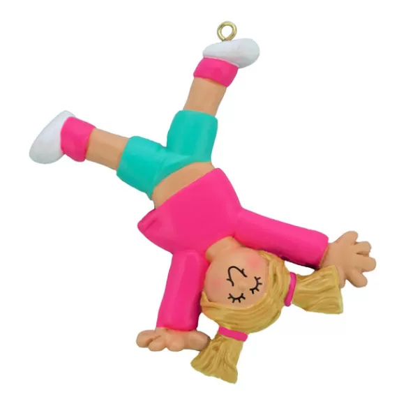 Cheap Ornament Central Personalized Tumbling Ornament - Female, Blonde Hair