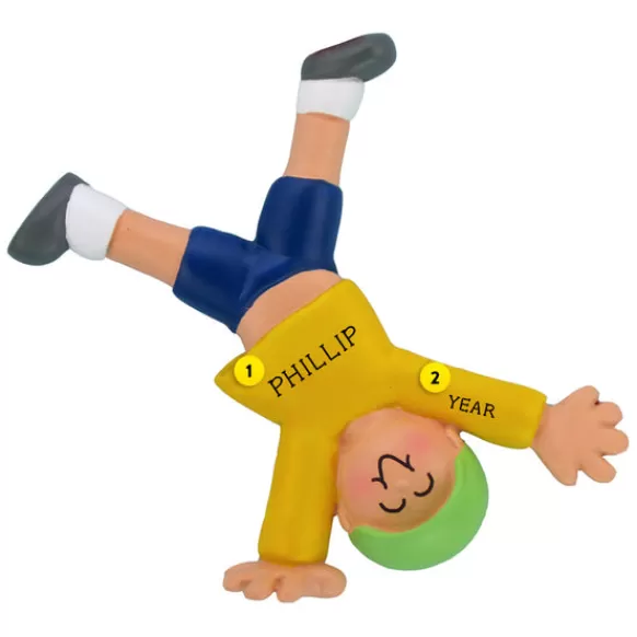 Clearance Ornament Central Personalized Tumbling Ornament - Male