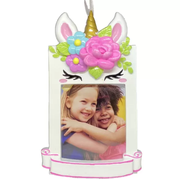 Clearance Personalized Unicorn Picture Frame Ornament Kids