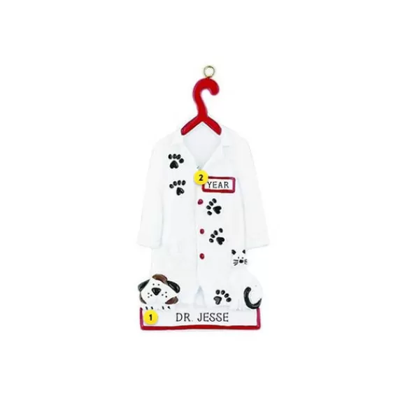 New Rudolph & Me Personalized Veterinarian Jacket Ornament