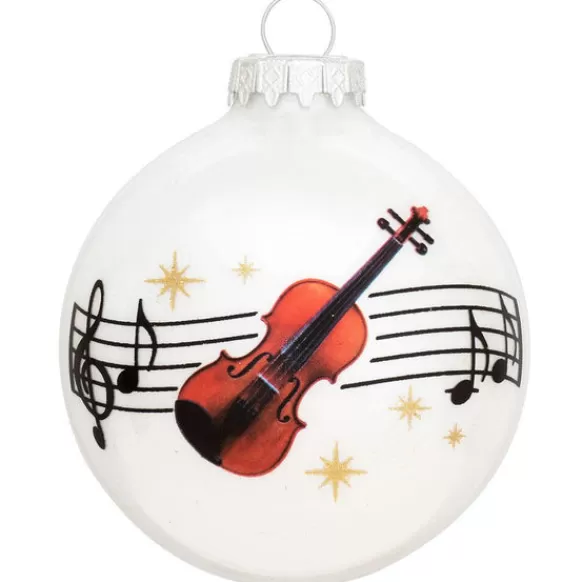 Outlet Personalized Violin Glass Bulb Ornament Music