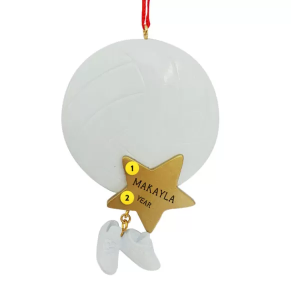 Shop Rudolph & Me Personalized Volleyball Ball With Star Ornament