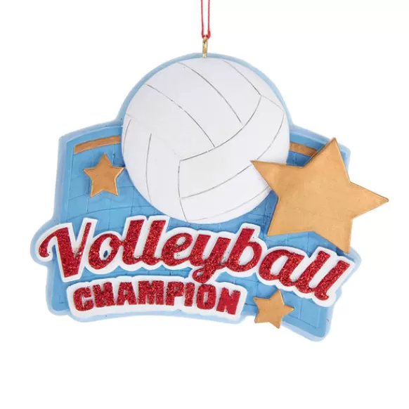 Sale Kurt Adler Personalized Volleyball Champion Ornament
