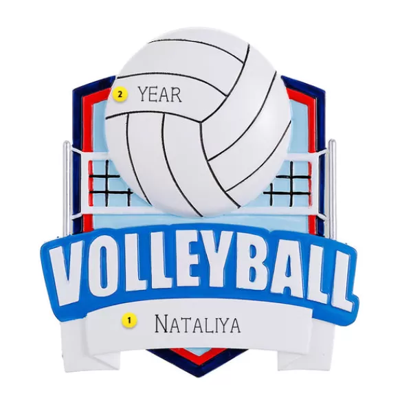 Fashion PolarX Personalized Volleyball Ornament