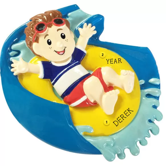 New PolarX Personalized Water Slide Ornament - Male