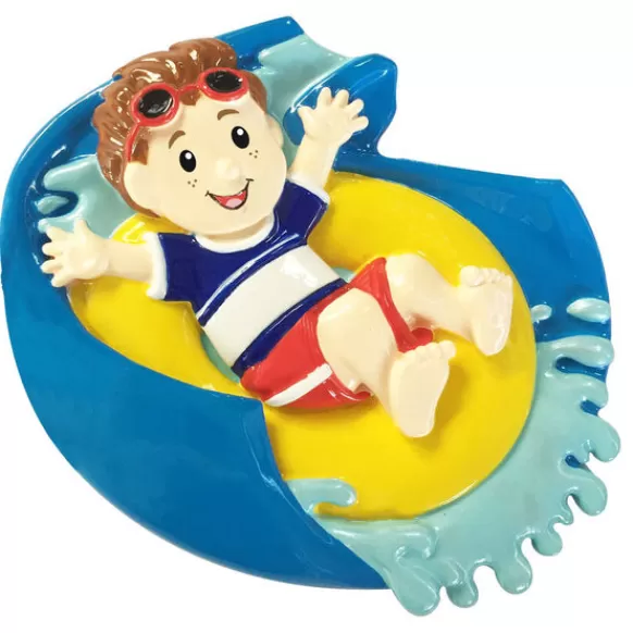 New PolarX Personalized Water Slide Ornament - Male