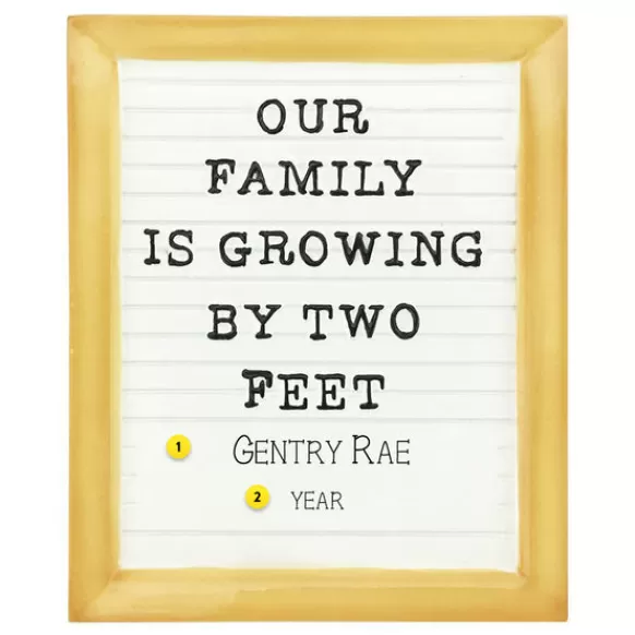 Flash Sale Personalized We'Re Expecting Letter Board Ornament Expecting & New Family