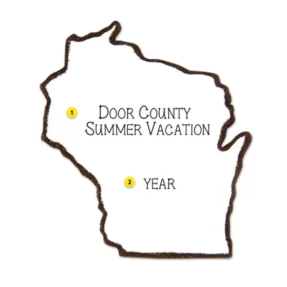 Shop Personalized Wisconsin Ornament Home & Housewarming