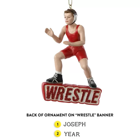 Cheap Kurt Adler Personalized Wrestler Ornament