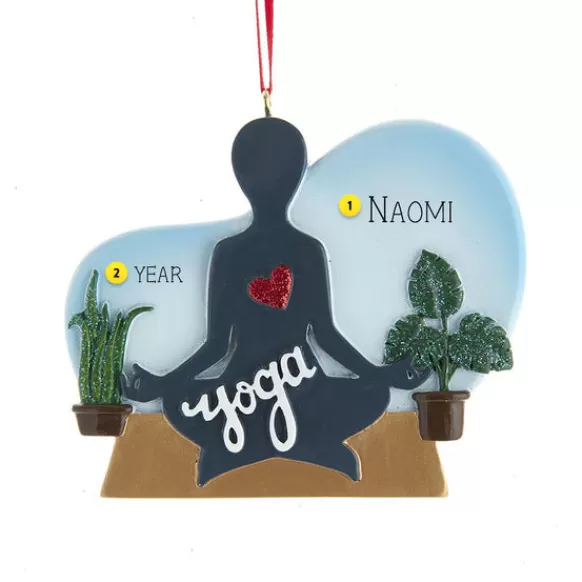 Hot Kurt Adler Personalized Yoga Ornament