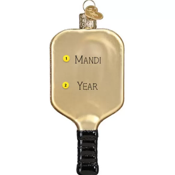Cheap Old World Christmas Pickleball Paddle Ornament -