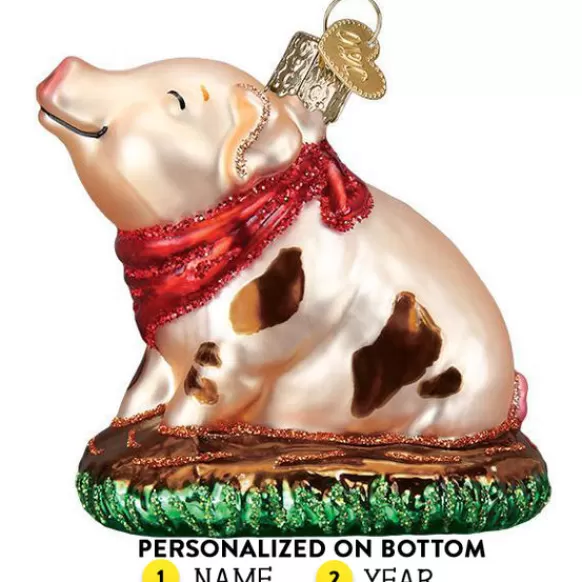 Best Sale Piggy In The Puddle Ornament - Horse & Farm