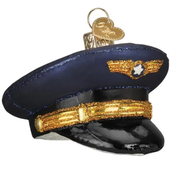 Fashion Old World Christmas Pilot's Cap Ornament -