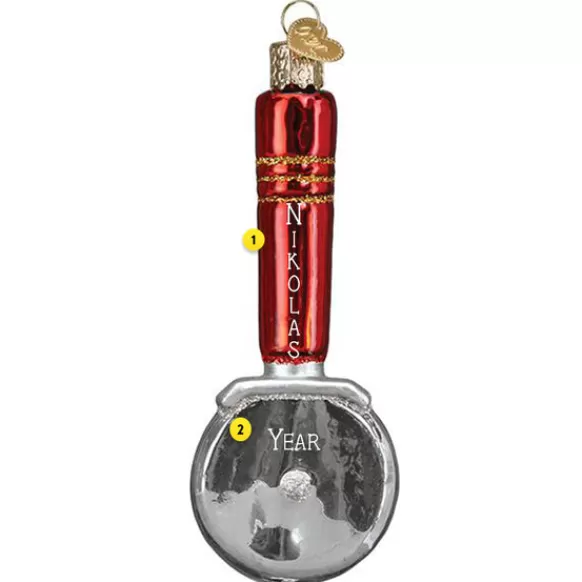 Flash Sale Old World Christmas Pizza Cutter Ornament -