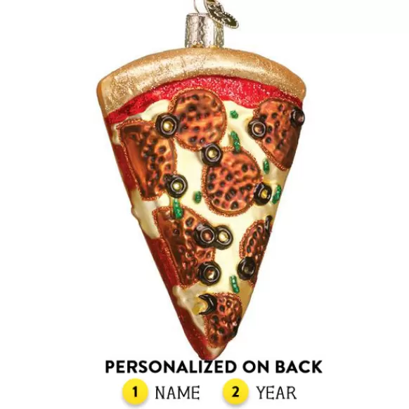 New Old World Christmas Pizza Slice Ornament -