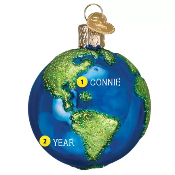 Outlet Planet Earth Ornament - School Days