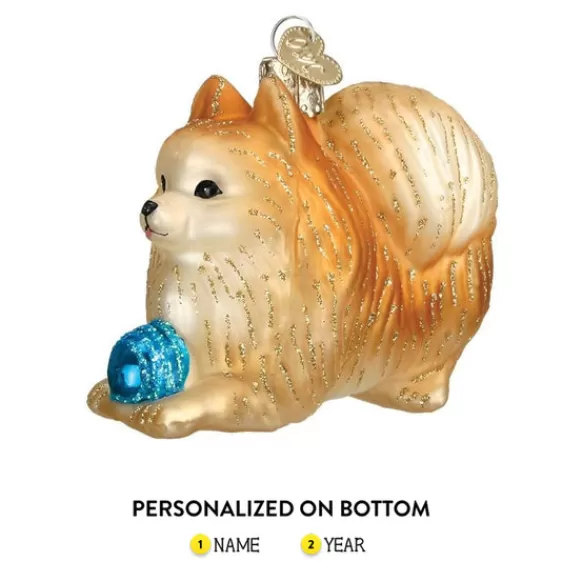 Online Old World Christmas Pomeranian With Ball Ornament -