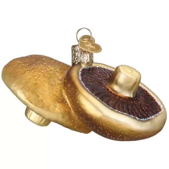 Fashion Old World Christmas Portobello Mushrooms Ornament -