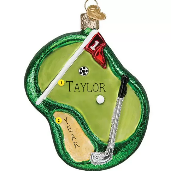 Cheap Old World Christmas Putting Green Ornament -