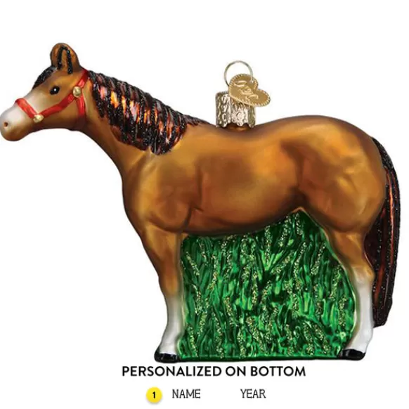 Online Quarter Horse Ornament - Horse & Farm