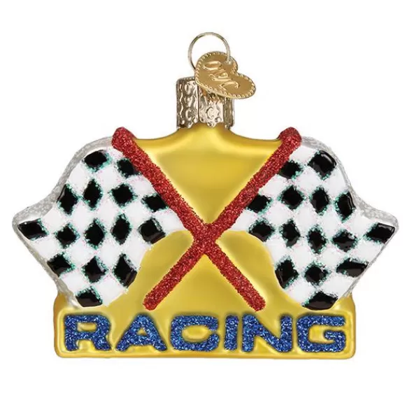 Best Sale Old World Christmas Racing Flags Ornament -