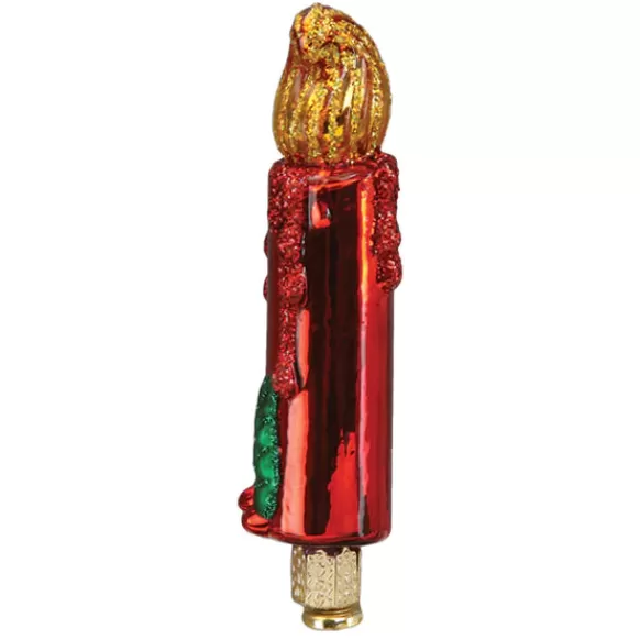 New Old World Christmas Red Clip-On Candle Ornament -