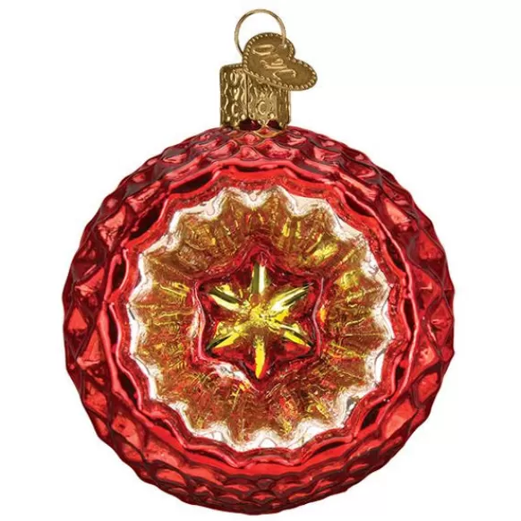 Flash Sale Old World Christmas Reflector Ornament - Faceted Crimson -