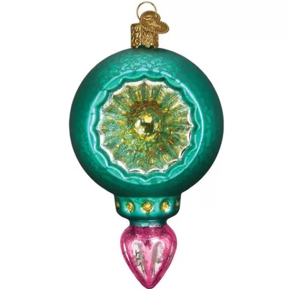 Flash Sale Old World Christmas Reflector Ornament-Turquoise Luster Reflection Ornament -