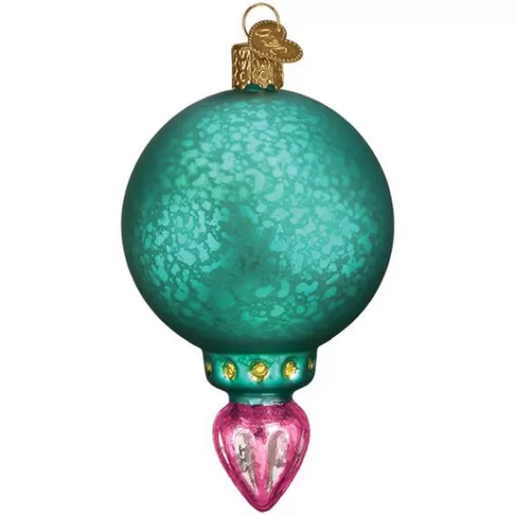 Flash Sale Old World Christmas Reflector Ornament-Turquoise Luster Reflection Ornament -