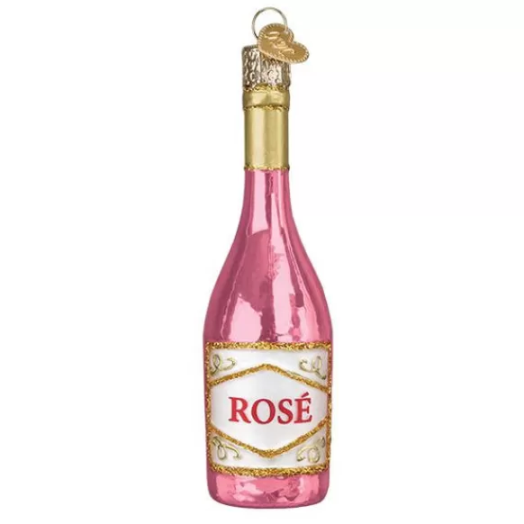 Store Old World Christmas Rose Wine Ornament -