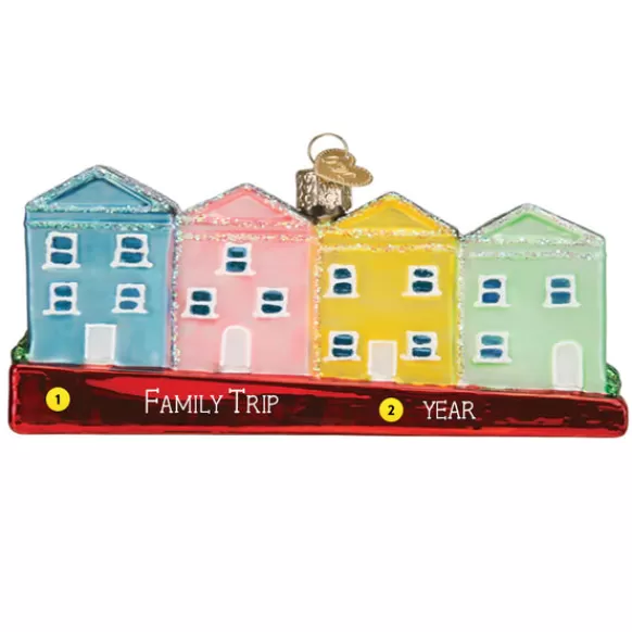 Hot Old World Christmas San Francisco Painted Ladies Ornament -