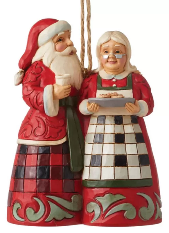 Store Santa & Mrs. Claus Ornament - Jim Shore