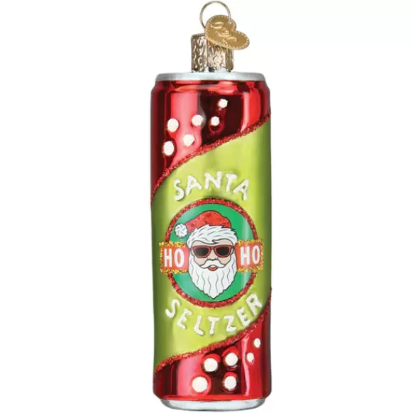 Cheap Old World Christmas Santa Seltzer Ornament -