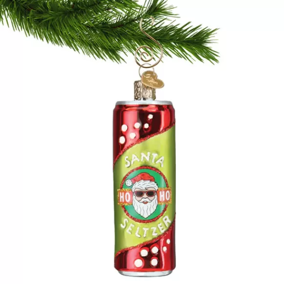 Cheap Old World Christmas Santa Seltzer Ornament -