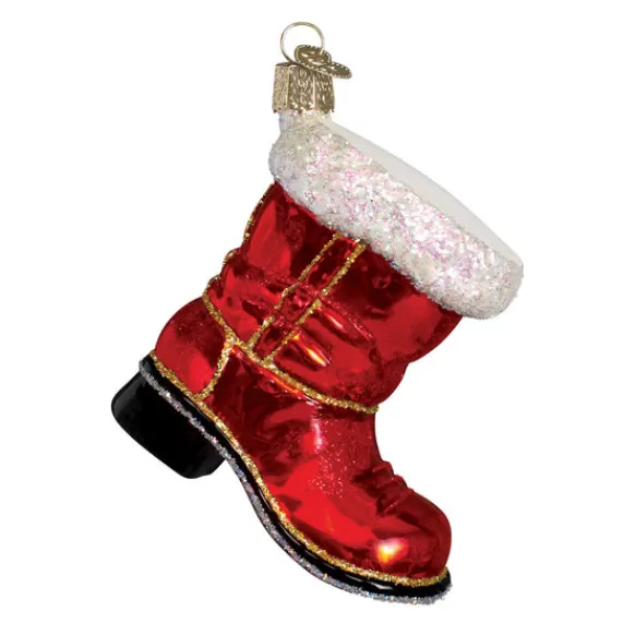 Sale Old World Christmas Santa's Boot Ornament -